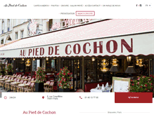 Tablet Screenshot of pieddecochon.com